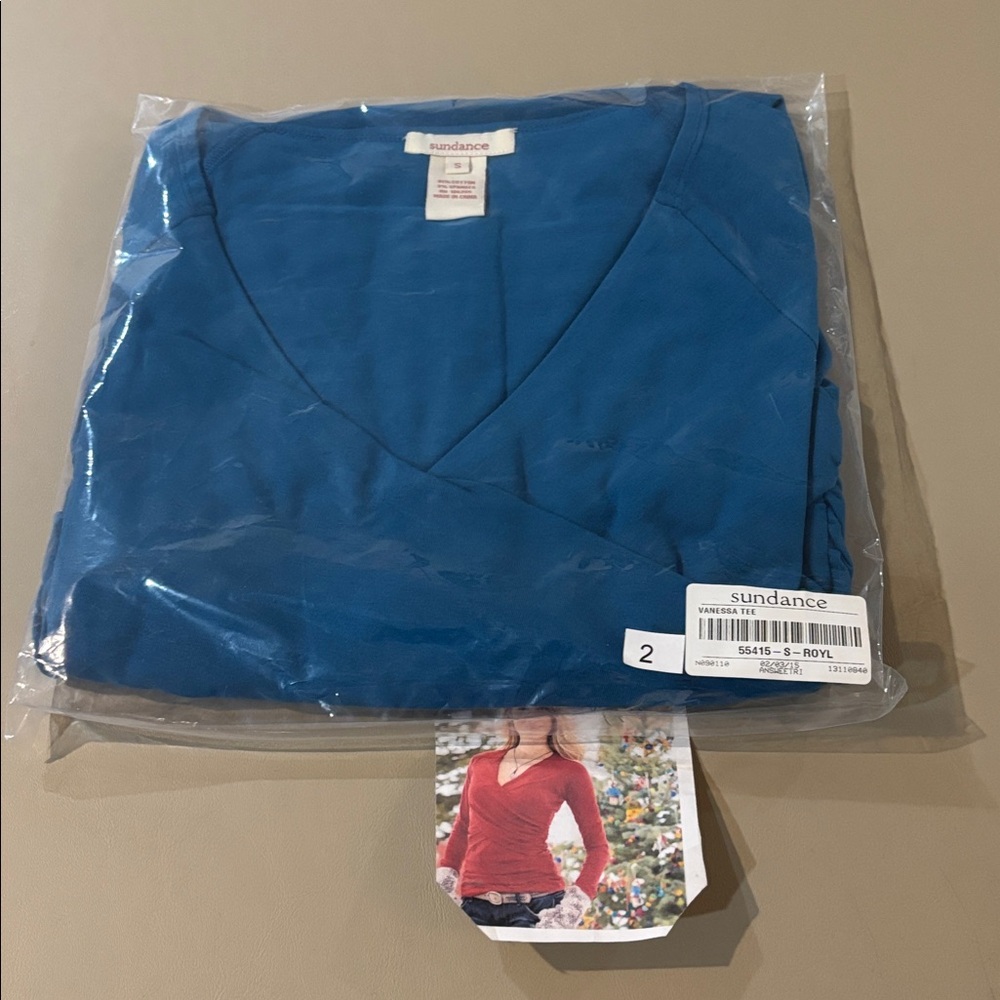 Sundance Vanessa Long Sleeve NWT Size S. Pulls You In. Very Nice Top!